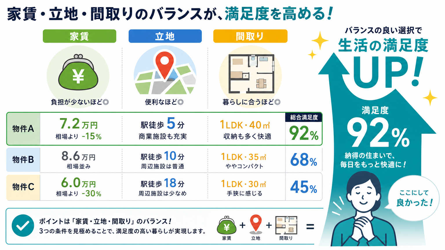 なぜこの3つの条件から決めるべきなのか